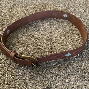 Leather southwest belt small size